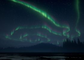 Aurora borealis северное сияние