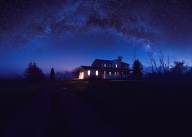 Ночное звёздное небо