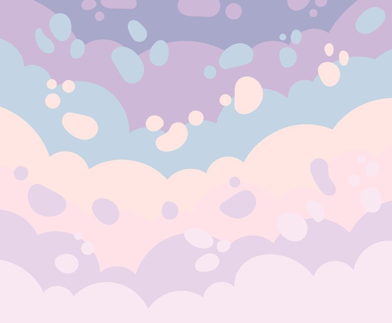 Розовый фон с облаками вектор